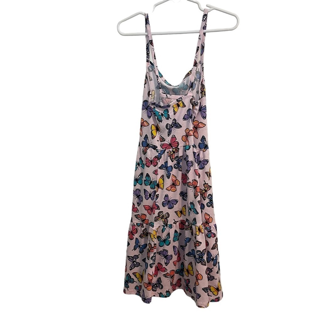 The Children’s Place Light Pink Multi Color Butterflies Tiered Dress Size M - Picture 4 of 8